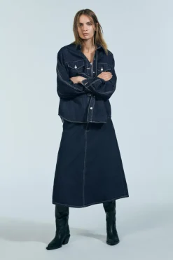 Best CHAQUETA DENIM TRF Mujer Chaquetas / Cazadoras|Camisas / Blusas