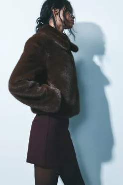 Discount CHAQUETA EFECTO PELO Mujer Chaquetas / Cazadoras