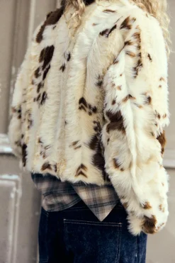 Sale CHAQUETA EFECTO PELO ESTAMPADO ANIMAL Mujer Chaquetas / Cazadoras