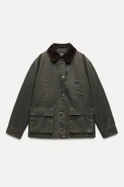 Best CHAQUETA ENCERADA CUELLO PANA Mujer Chaquetas / Cazadoras