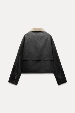 Outlet CHAQUETA ENCERADA CUELLO PANA Mujer Chaquetas / Cazadoras