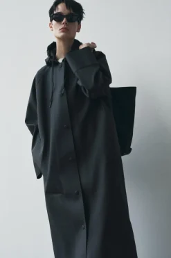 Online CHAQUETA ENGOMADA WATER RESISTANT ZW COLLECTION Mujer Abrigos / Anoraks