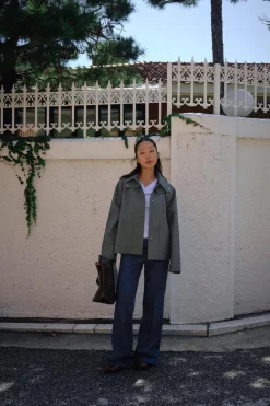 Fashion CHAQUETA ENGOMADA WATER RESISTANT ZW COLLECTION Mujer Chaquetas / Cazadoras