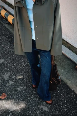 Fashion CHAQUETA ENGOMADA WATER RESISTANT ZW COLLECTION Mujer Chaquetas / Cazadoras