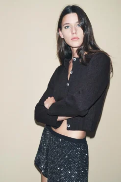 Fashion CHAQUETA ENTALLADA PUNTO Mujer Cárdigan / Jerséis|Punto