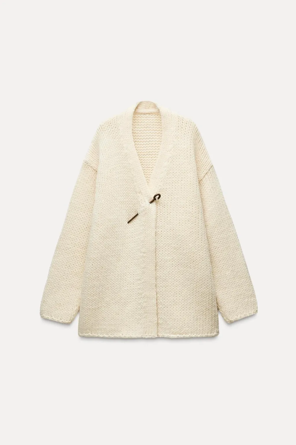 Online CHAQUETA ESCOTE PICO 100% LANA Mujer Cárdigan / Jerséis|Punto