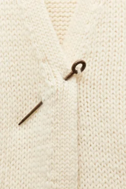 Online CHAQUETA ESCOTE PICO 100% LANA Mujer Cárdigan / Jerséis|Punto