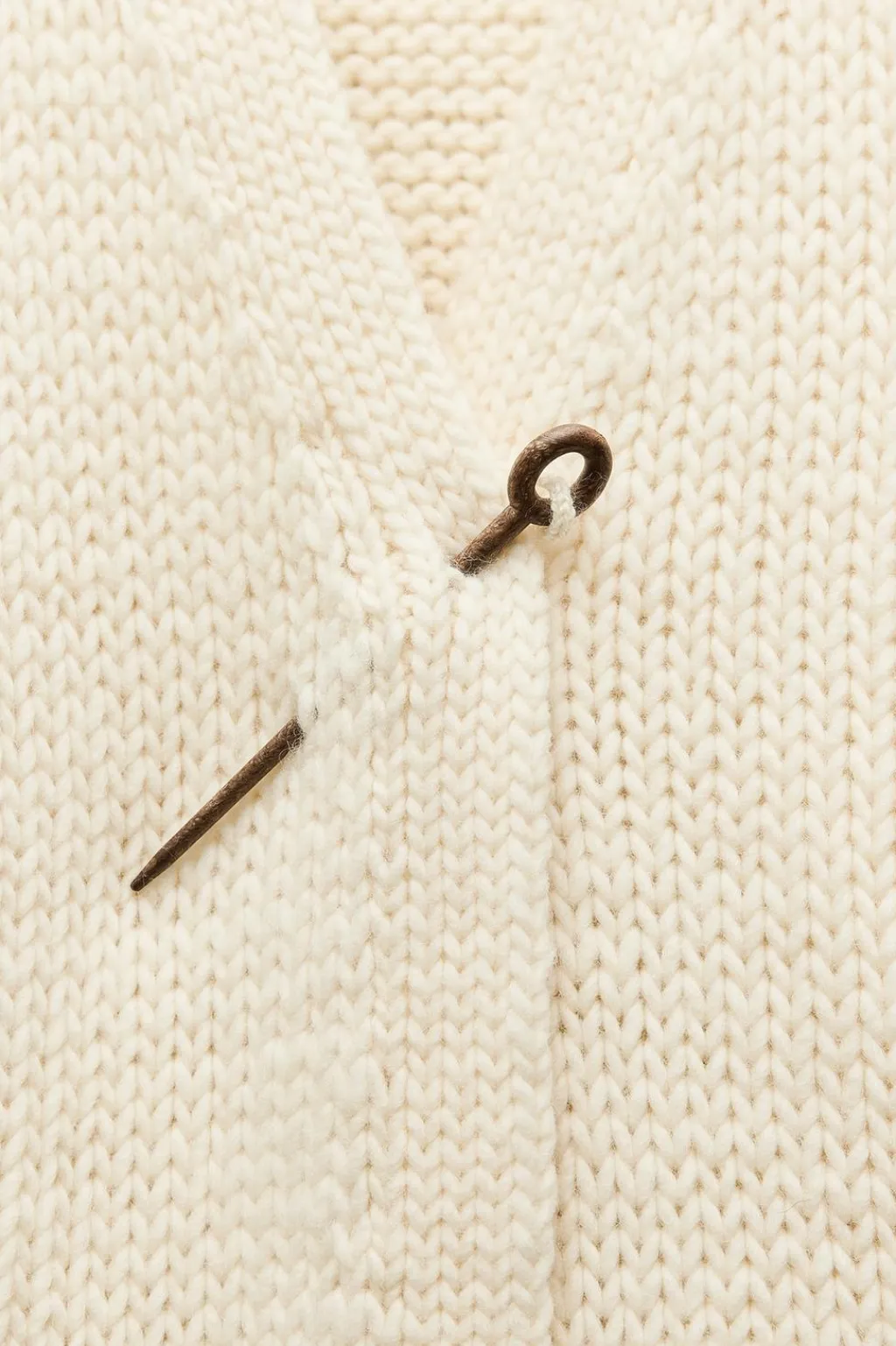 Online CHAQUETA ESCOTE PICO 100% LANA Mujer Cárdigan / Jerséis|Punto