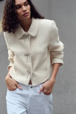 Outlet CHAQUETA ESTRUCTURA BOTÓN LAZO Mujer Chaquetas / Cazadoras|Blazers / Chalecos