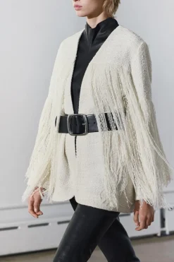 Best CHAQUETA ESTRUCTURA FLECOS ZW COLLECTION Mujer Chaquetas / Cazadoras