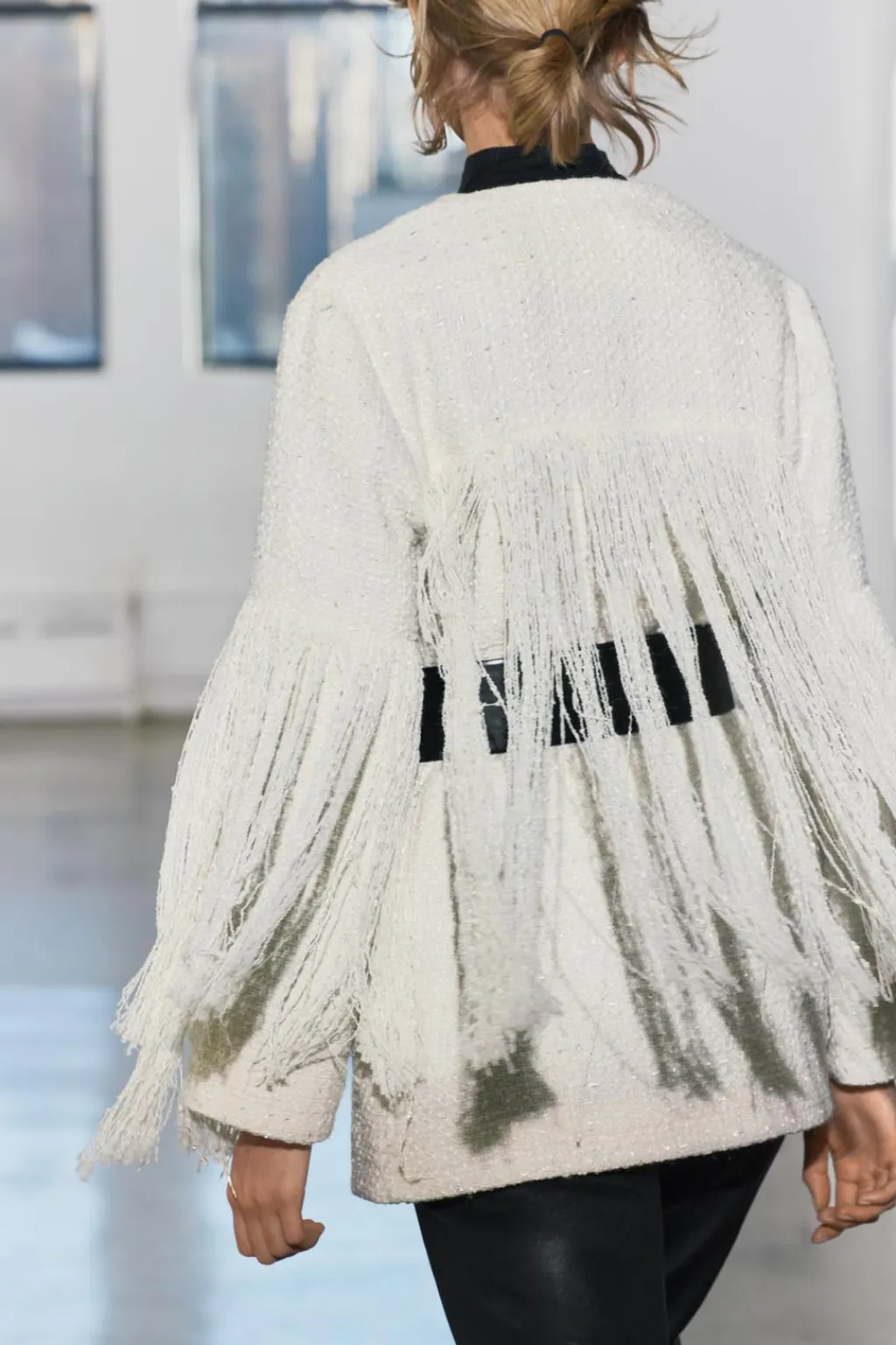 Best CHAQUETA ESTRUCTURA FLECOS ZW COLLECTION Mujer Chaquetas / Cazadoras