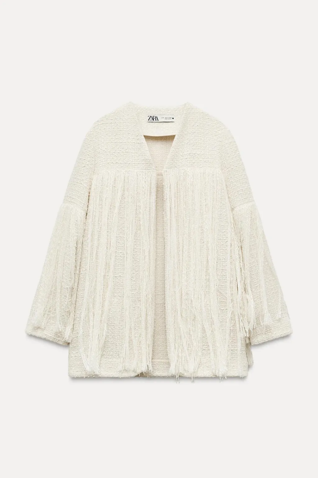 Best CHAQUETA ESTRUCTURA FLECOS ZW COLLECTION Mujer Chaquetas / Cazadoras