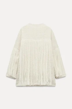 Best CHAQUETA ESTRUCTURA FLECOS ZW COLLECTION Mujer Chaquetas / Cazadoras