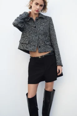 Online CHAQUETA ESTRUCTURA LENTEJUELAS Mujer Chaquetas / Cazadoras|Blazers / Chalecos