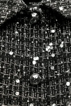 Sale CHAQUETA ESTRUCTURA LENTEJUELAS Mujer Chaquetas / Cazadoras