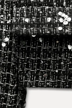 Sale CHAQUETA ESTRUCTURA LENTEJUELAS Mujer Chaquetas / Cazadoras