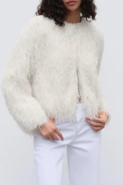 New CHAQUETA FLECOS HILO METALIZADO Mujer Chaquetas / Cazadoras