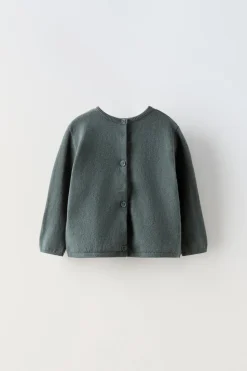 Niños ZARA 0 - 6 Meses·Punto|0 - 6 Meses·Básicos<CHAQUETA JERSEY 2 EN 1 ALGODÓN SEDA