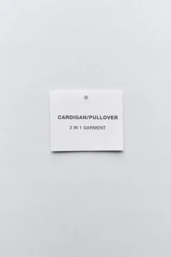 Niños ZARA 0 - 6 Meses·Punto|0 - 6 Meses·Básicos<CHAQUETA JERSEY 2 EN 1 PUNTO MOSS