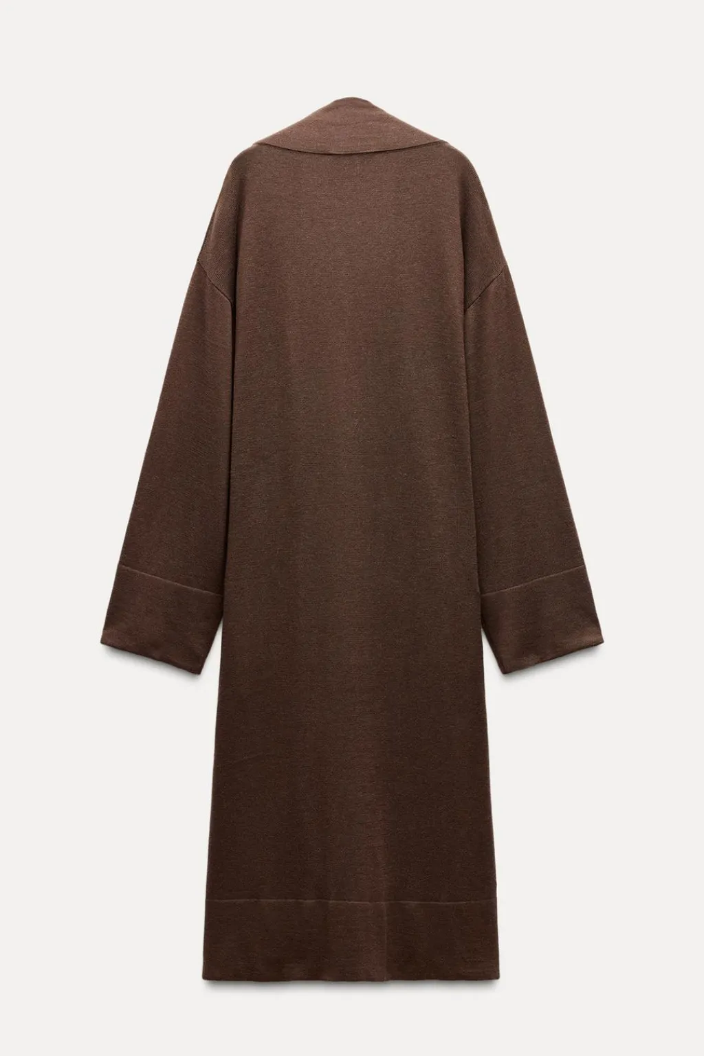 Online CHAQUETA LARGA PUNTO LISO Mujer Cárdigan / Jerséis|Punto