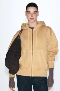 Clearance CHAQUETA LAVADA CREMALLERA Mujer Sudaderas / Joggers