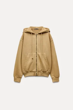 Clearance CHAQUETA LAVADA CREMALLERA Mujer Sudaderas / Joggers