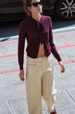 Hot CHAQUETA LAZADA CON LANA Y ALPACA Mujer Cárdigan / Jerséis|Punto