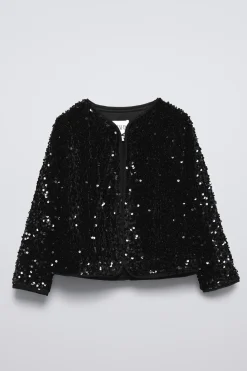Niños ZARA 6 - 14 Años·Abrigos<CHAQUETA LENTEJUELAS