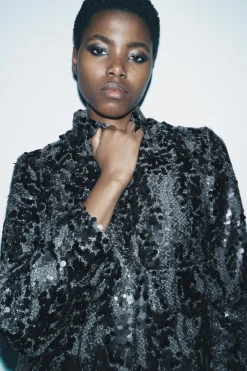 Sale CHAQUETA LENTEJUELAS ZW COLLECTION Mujer Chaquetas / Cazadoras