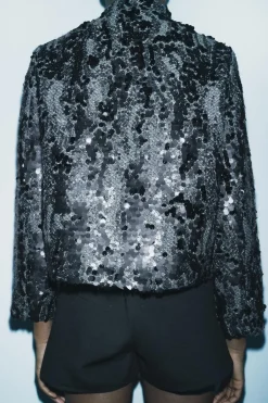 Sale CHAQUETA LENTEJUELAS ZW COLLECTION Mujer Chaquetas / Cazadoras