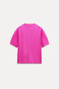 New CHAQUETA MANGA CORTA PUNTO LISO Mujer Cárdigan / Jerséis|Punto