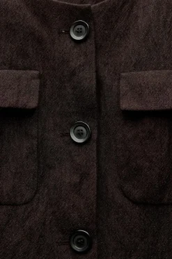 Sale CHAQUETA MEZCLA LANA BOLSILLOS ZW COLLECTION Mujer Chaquetas / Cazadoras