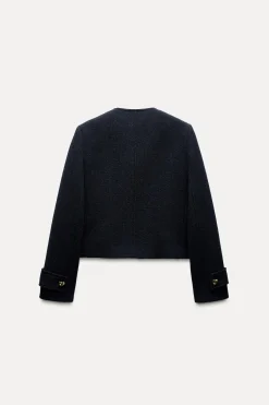 Fashion CHAQUETA MEZCLA LANA BOTONES ZW COLLECTION Mujer Chaquetas / Cazadoras