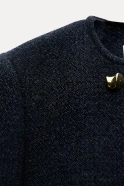 Fashion CHAQUETA MEZCLA LANA BOTONES ZW COLLECTION Mujer Chaquetas / Cazadoras