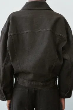 Hot CHAQUETA OVERSIZE ENCERADA ZW COLLECTION Mujer Chaquetas / Cazadoras