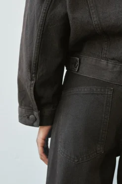 Hot CHAQUETA OVERSIZE ENCERADA ZW COLLECTION Mujer Chaquetas / Cazadoras