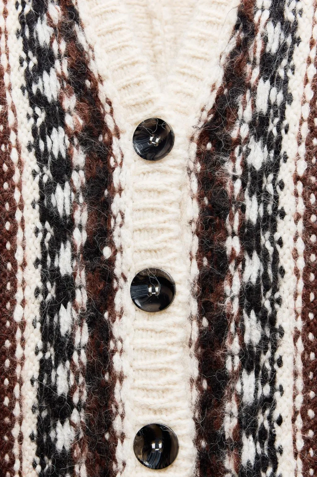 Outlet CHAQUETA OVERSIZE JACQUARD Mujer Cárdigan / Jerséis|Punto