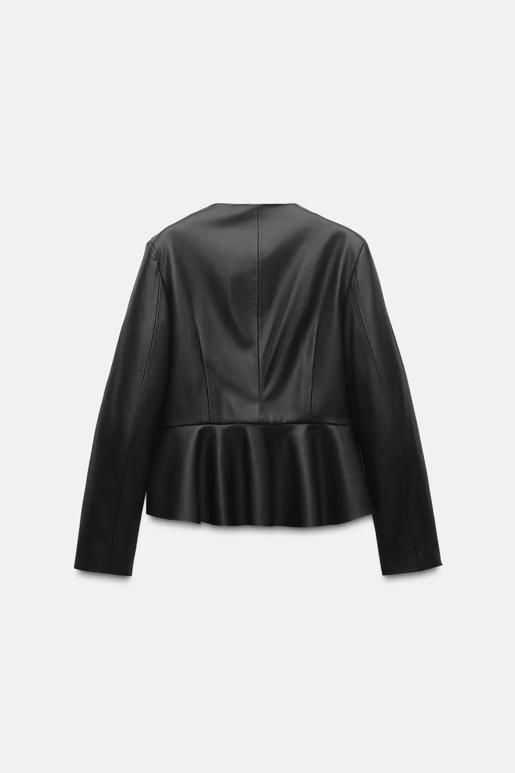 Sale CHAQUETA PEPLUM EFECTO PIEL Mujer Chaquetas / Cazadoras