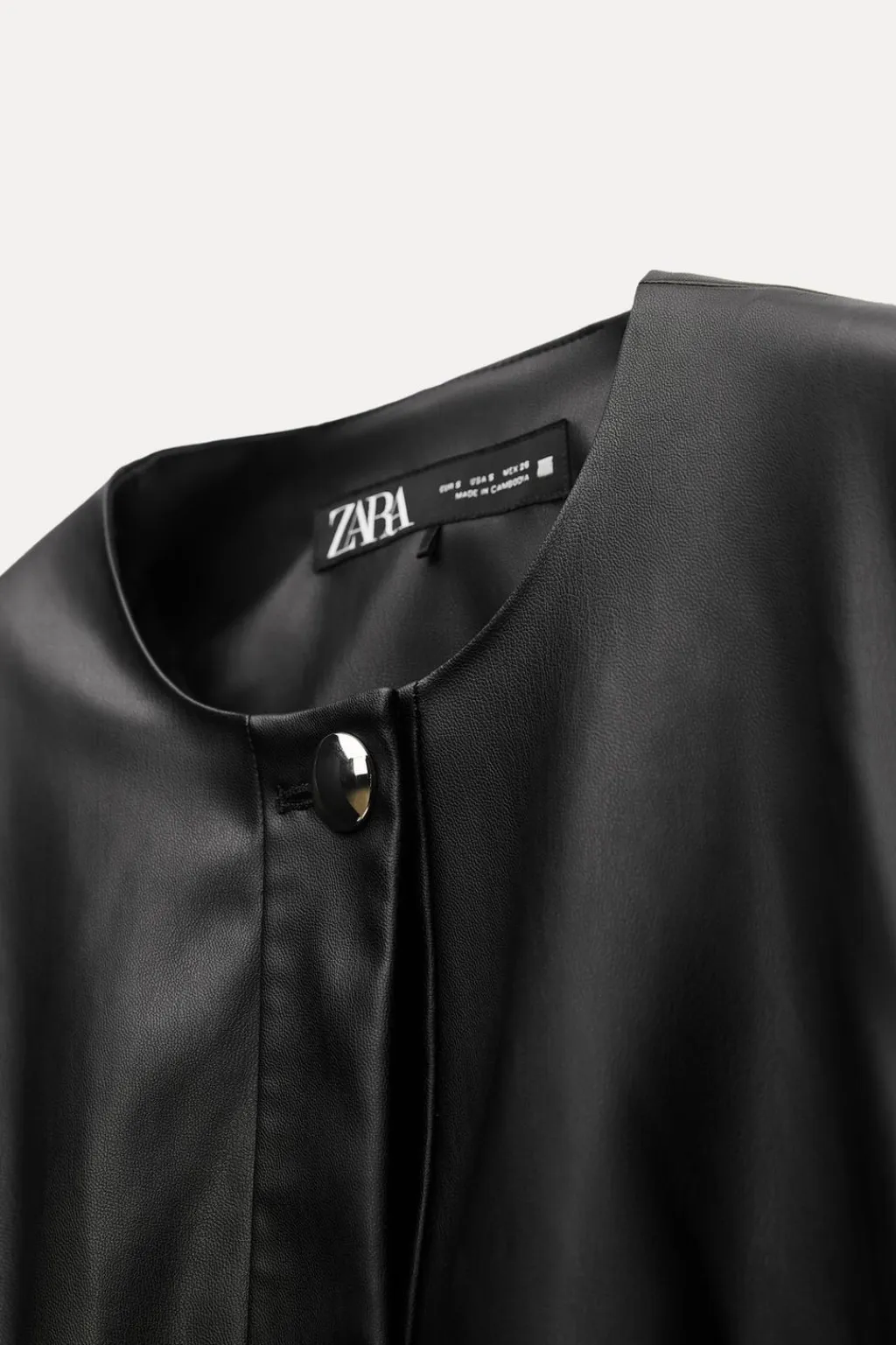 Sale CHAQUETA PEPLUM EFECTO PIEL Mujer Chaquetas / Cazadoras