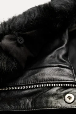 Fashion CHAQUETA PIEL 100% ZW COLLECTION Mujer Chaquetas / Cazadoras