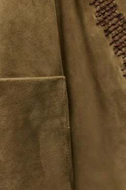 Sale CHAQUETA PIEL BORDADA ZW COLLECTION Mujer Chaquetas / Cazadoras