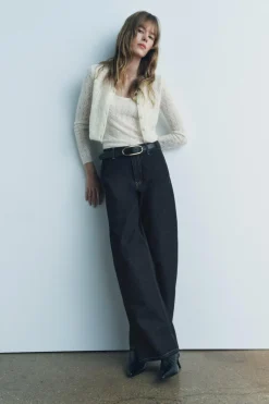 Best CHAQUETA POINTELLE CON LANA Y ALPACA Mujer Cárdigan / Jerséis|Punto