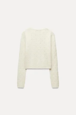 Best CHAQUETA POINTELLE CON LANA Y ALPACA Mujer Cárdigan / Jerséis|Punto