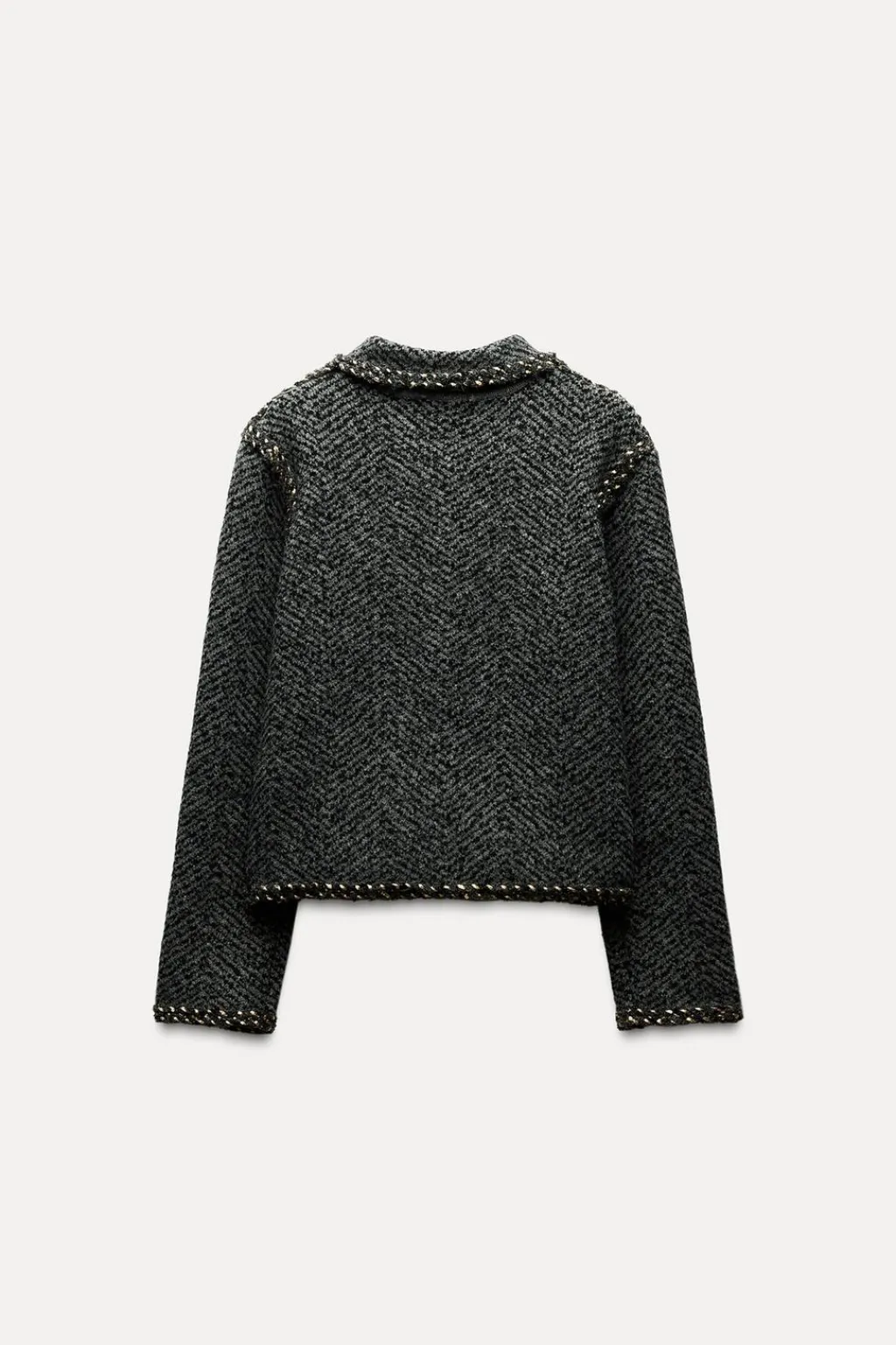 New CHAQUETA PUNTO ACABADOS TRENZADOS Mujer Blazers / Chalecos|Cárdigan / Jerséis