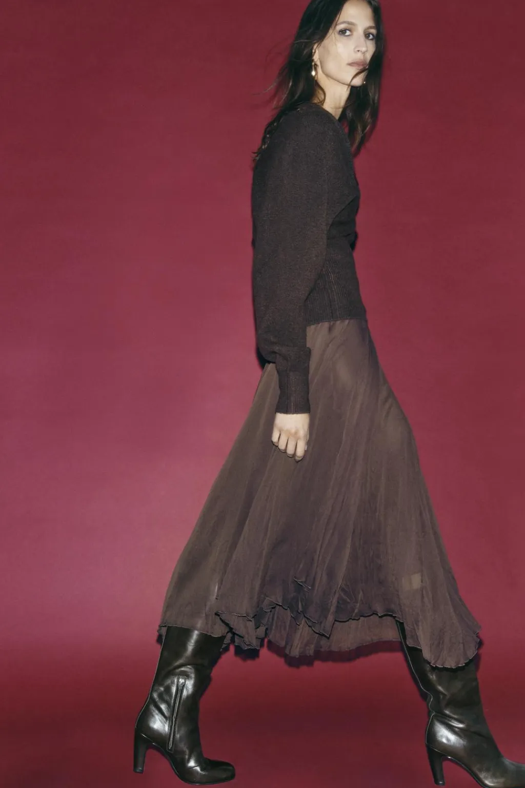 New CHAQUETA PUNTO BAJO ENTALLADO Mujer Cárdigan / Jerséis|Punto