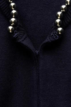 Best CHAQUETA PUNTO BOLAS Mujer Cárdigan / Jerséis|Punto