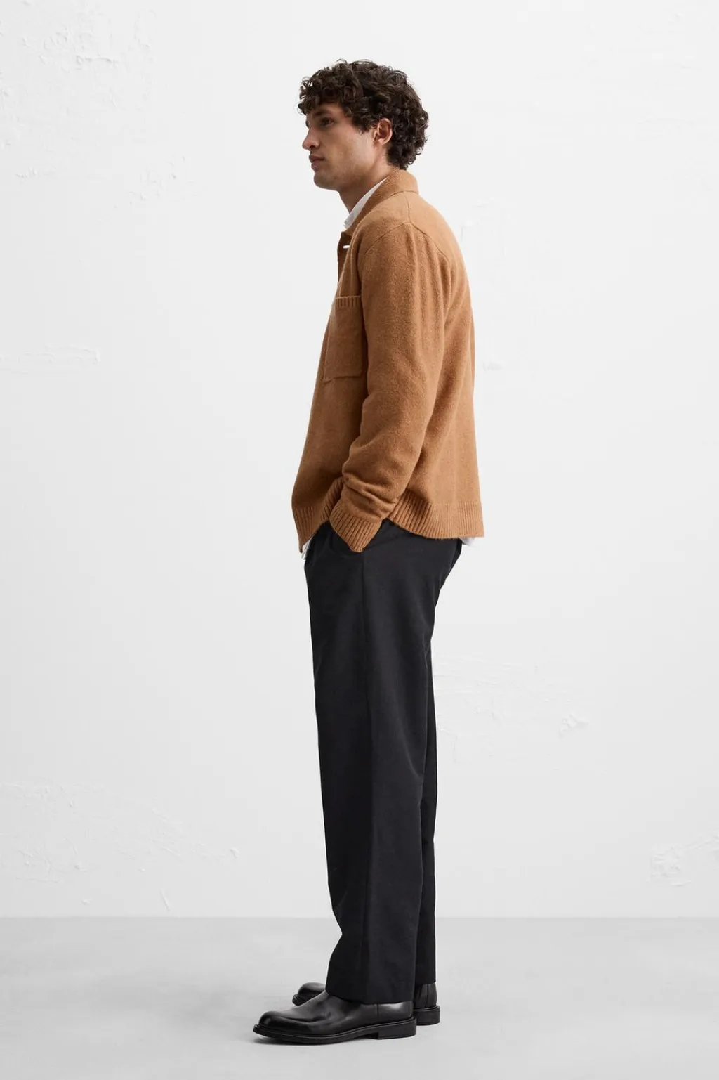 Hot CHAQUETA PUNTO BOLSILLO Hombre Jerséis / Chaquetas