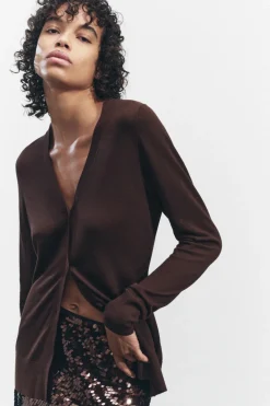 Fashion CHAQUETA PUNTO BOTONES Mujer Cárdigan / Jerséis|Punto