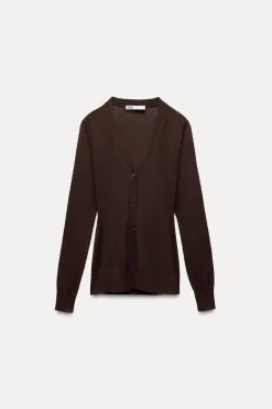 Fashion CHAQUETA PUNTO BOTONES Mujer Cárdigan / Jerséis|Punto