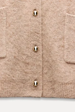 Online CHAQUETA PUNTO BOTONES DORADOS Mujer Cárdigan / Jerséis|Punto